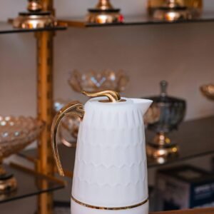 ترمس دهبى الوان قلب زجاج