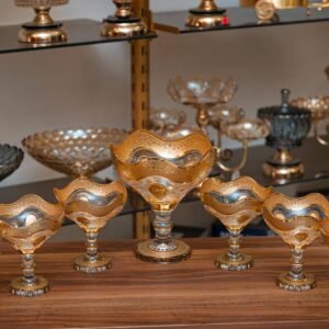 طقم خشاف دهبى كرستال ٧ قطعه